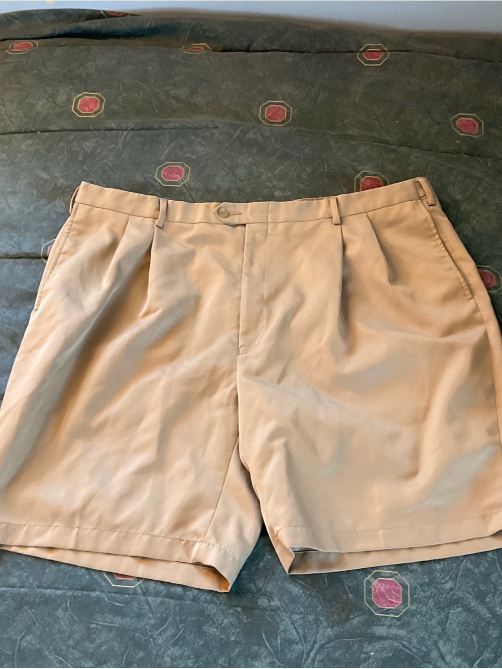Leadbetter Golf Shorts Jos. A Bank Khaki Mens Size 44 9” Inseam Pickleball Sport